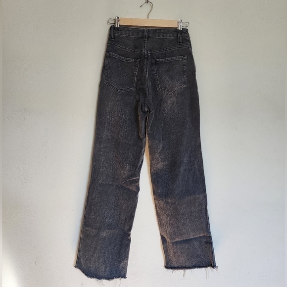 PacSun 90's Boyfriend Ripped/ Distressed Charcoal Black Jeans size 24 - Picture 2 of 4
